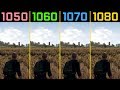 PUBG GTX 1050 Ti vs. GTX 1060 vs. GTX 1070 vs. GTX 1080