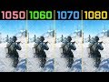 Battlefield V GTX 1050 Ti vs. GTX 1060 vs. GTX 1070 vs. GTX 1080 (Beta)