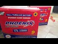 Phoenix tall tubular battery for home solar system  pakistan with inverex vmiii 3.2kw inverter