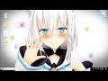 バーチャルな白上と画面越しに戯れる方法/MMD