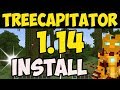 TREECAPITATOR MOD 1.14 minecraft - how to download and install Treecapitator 1.14 [unofficial]