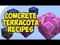 How to craft a terracota, concrete in Minecraft | Minecraft how to make a terracota, concrete