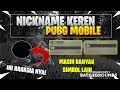 CARA BUAT NICK PUBG MOBILE MENJADI KEREN Mudah dan GRATIS