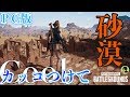 【PC版PUBG：砂漠】カッコつけてプレイするPLAYERUNKNOWN'S BATTLEGROUNDS lカーチェースあり【旅動画】