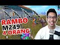 SQUAD RAMBO M249 - PUBG MOBILE INDONESIA